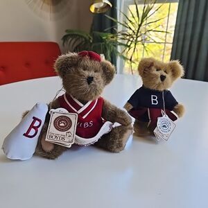 Boyds Bear Trish Boombah & Perky P. Rally Both With Tags Attached Cheerleader